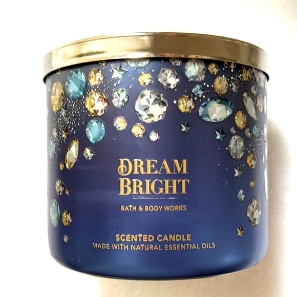 🎉HP 🎉DREAM BRIGHT 3 WICK SCENTED CANDLE LIMITED EDITION Bath & Body Works NEW - Picture 3 of 6